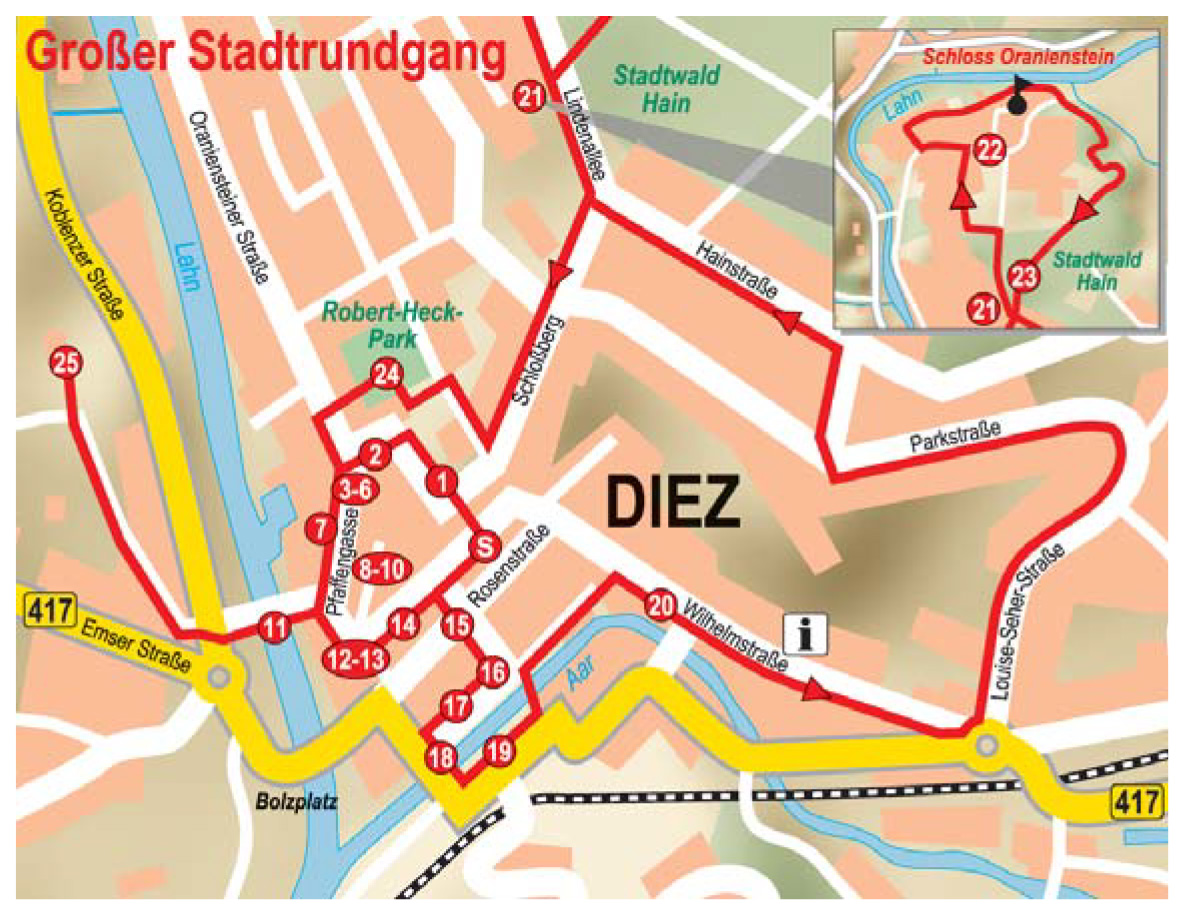 Diez – Großer Stadtrundgang - Urlaub in Diez